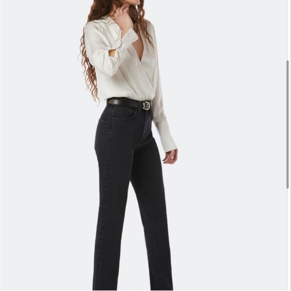 Favorite Daughter EVELYN HIGH RISE STRAIGHT pant in Black - Picture 10 of 11